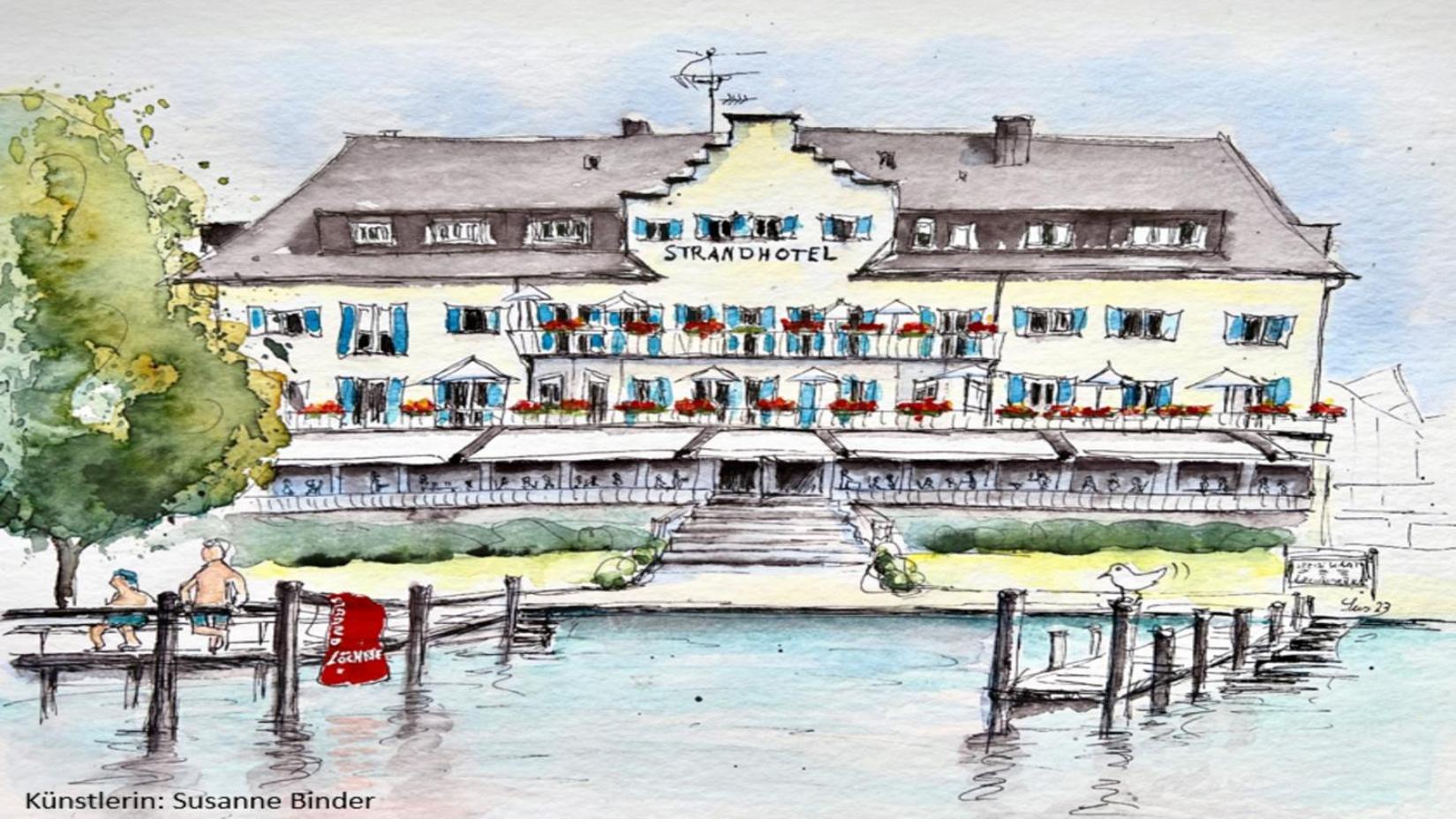 Strandhotel Loechnerhaus Reichenau Eksteriør bilde